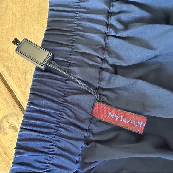 Katharina Hovman Taffeta Skirt Midi Marine Blue Elastic Waist Pocket Purist US12 - Picture 4 of 11